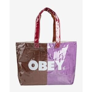 OBEY Corduroy PVC Tote color blocked multicolored